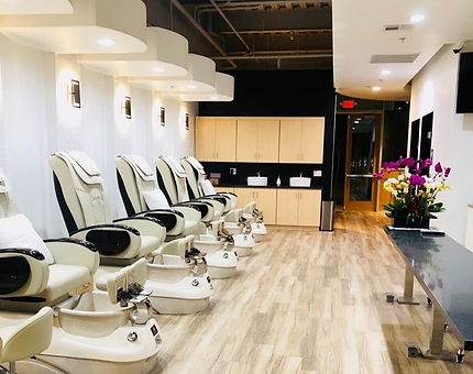Royal Nail & Spa pedicure area
